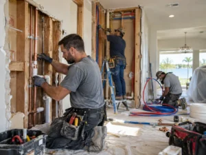 Professional repiping specialists in Winter Haven FL performing whole-house PEX pipe replacement