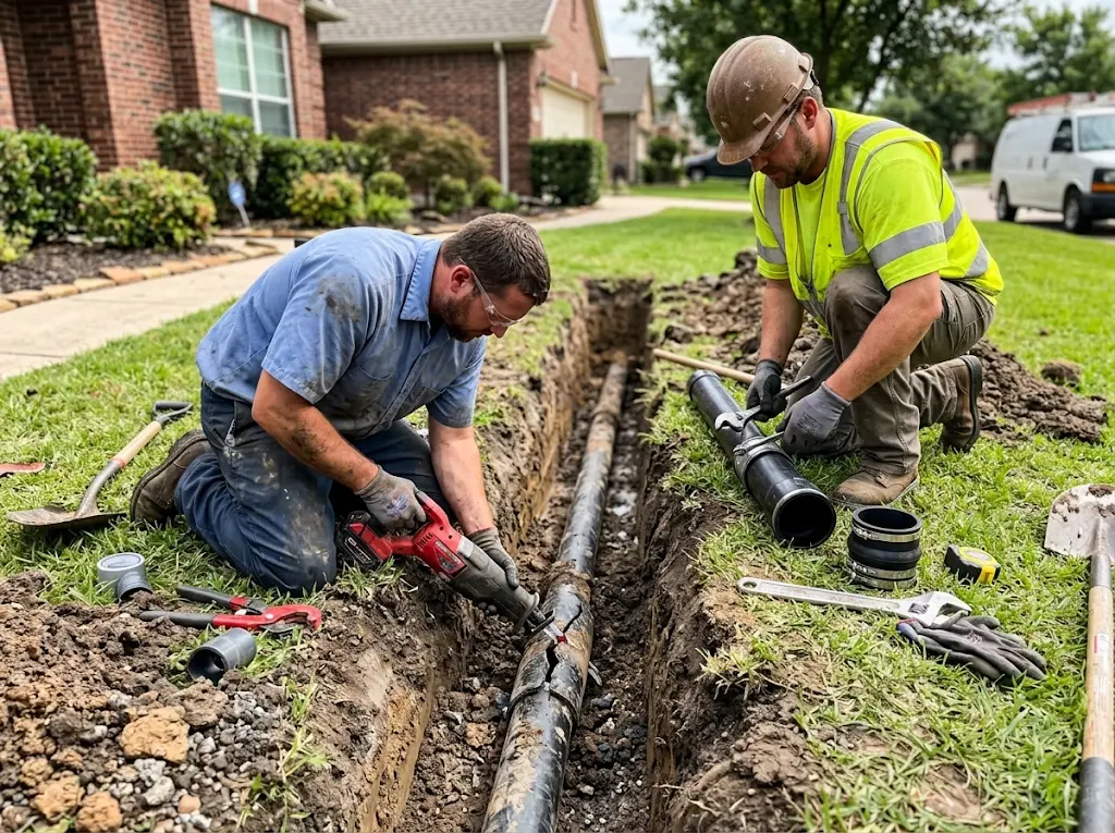 Professional sewer line repair and plumbing service from Honest Plumbing